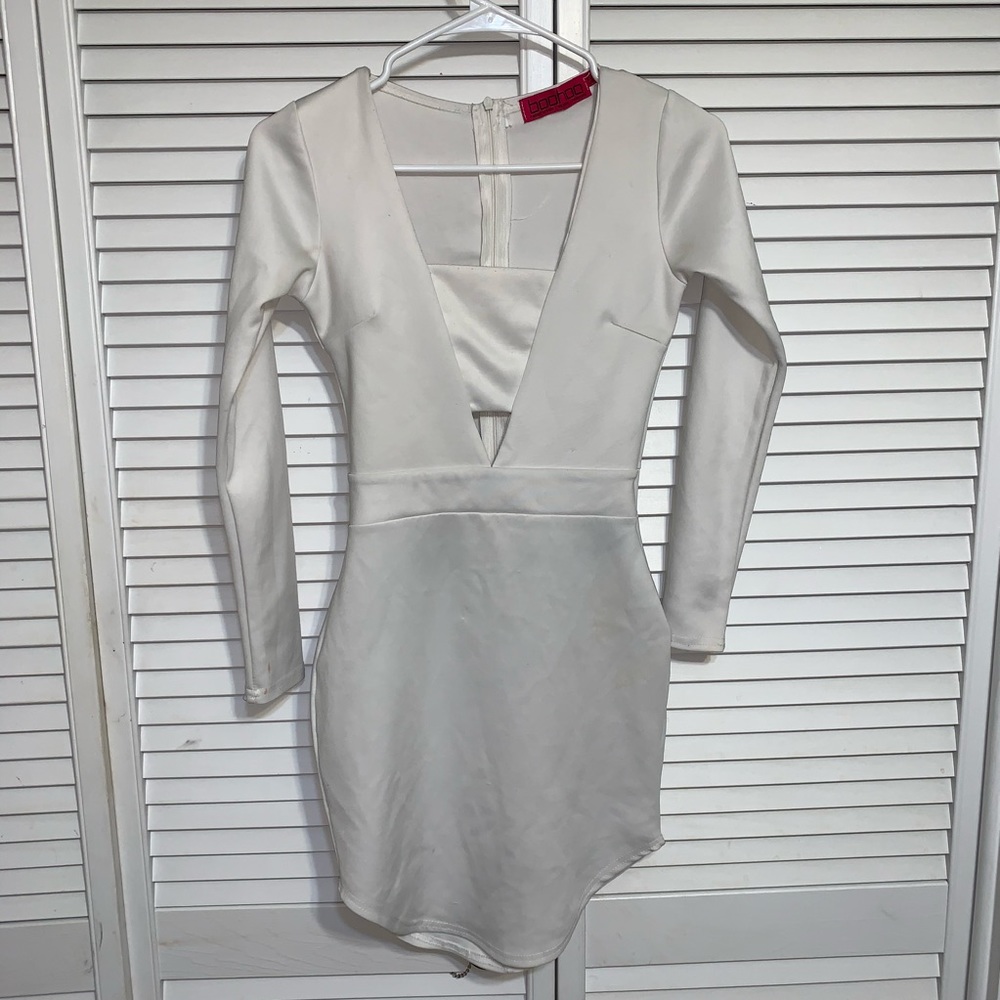 Boohoo long sleeve dress size small (4)